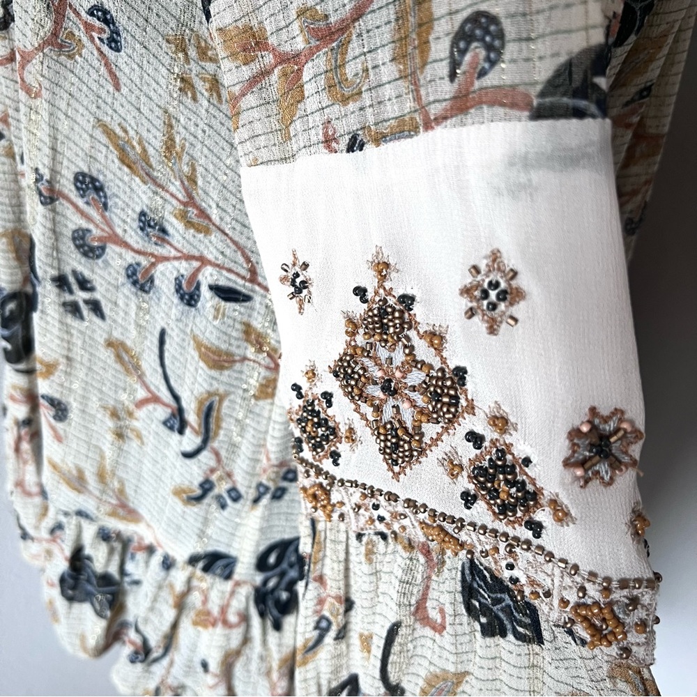 EXC • Free People Stroll Through the Meadow Blouse • - Picture 7 of 12